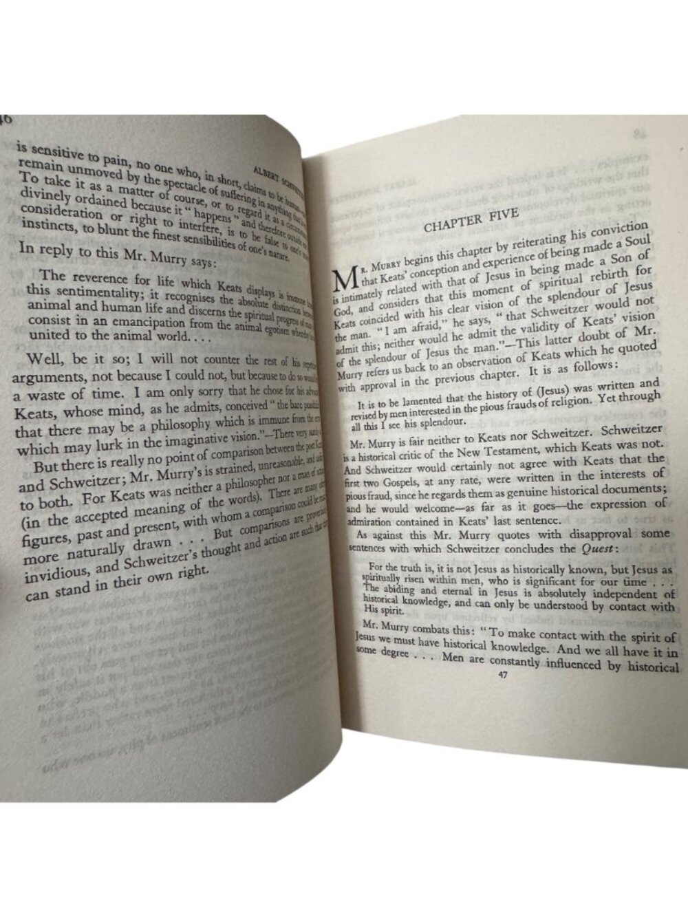 Albert Schweitzer A Vindication George Seaver HC 1950 First Edition James Clark - Picture 11 of 16